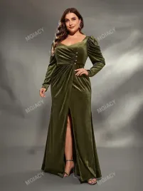 sukienka-welurowa-marszczona-z-ozdobnymi-guzikami-oliwkowa-shein-xxl-44