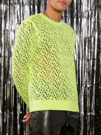 sweter-meski-transparentny-prosty-zolty-casual-shein-m
