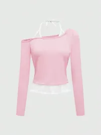 bluzka-prazkowana-asymetryczna-wiazana-na-szyi-rozowa-casual-romwe-xl-42