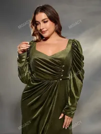sukienka-welurowa-marszczona-z-ozdobnymi-guzikami-oliwkowa-shein-xxl-44