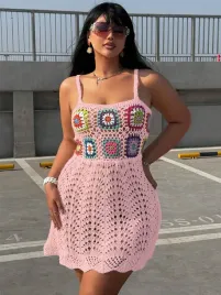 tunika-sukienka-plazowa-szydelkowa-rozowa-casual-shein-xxl-44