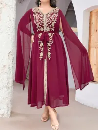 sukienka-szyfonowa-z-pelerynowymi-rekawami-burgundowa-shein-xxl-44