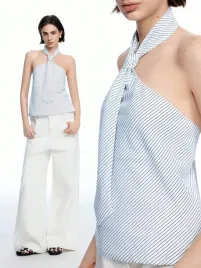 bluzka-w-paski-wiazana-na-szyi-stylowa-modna-casual-shein-xs-34