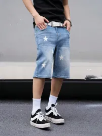 spodenki-meskie-jeansowe-z-printem-w-gwiazdy-niebieskie-shein-xl