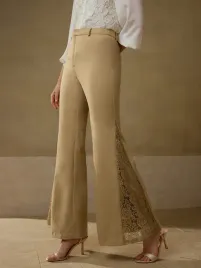 spodnie-eleganckie-dzwony-z-koronkowym-panelem-khaki-premium-motf-m-38