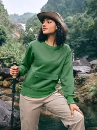 bluza-damska-outdoor-z-kieszenia-zielona-casual-shein-xl-42