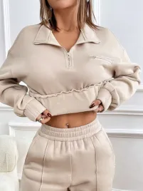 dres-damski-ocieplany-luzny-bezowy-casual-bluza-spodnie-shein-xl-42