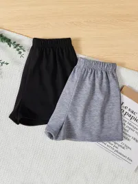 spodenki-dziewczece-szorty-dresowe-2-pak-czarne-szare-casual-shein-134