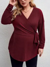 bluzka-ciazowa-kopertowa-prazkowana-burgundowa-casual-shein-3xl