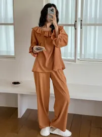pizama-damska-bawelniana-komplet-bluzka-ze-spodniami-camel-dazy-xl