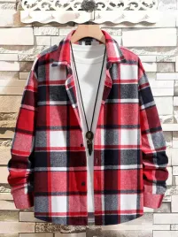 koszula-meska-flanelowa-shacket-w-kratke-czerwona-casual-shein-s