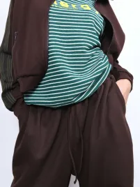 bluza-damska-oversize-vintage-z-lampasami-brazowa-casual-shein-s-36