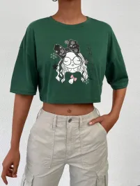 t-shirt-cropped-bawelniany-ze-sloganem-nadruk-zielony-casual-shein-xs-34