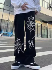 spodnie-meskie-z-nadrukiem-pajeczyny-czarno-biale-casual-shein-s