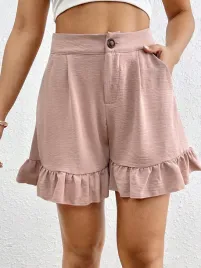 spodenki-letnie-wykonczone-falbanka-rozowe-casual-shein-l-40