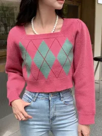 sweterek-argyle-krotki-z-kwadratowym-dekoltem-rozowy-casual-dazy-l-40
