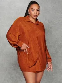 koszula-damska-metaliczna-z-obnizonymi-ramionami-pomaranczowa-shein-4xl-48