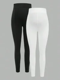 legginsy-ciazowe-2-pak-czarne-i-biale-casual-shein-xl-42