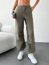 spodnie-parachute-bawelniane-marszczone-sznurowane-khaki-casual-shein-m-38