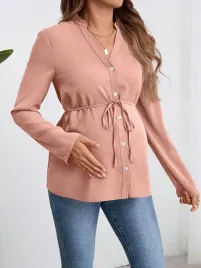 bluzka-ciazowa-koszulowaluzna-rozowa-dekolt-v-casual-shein-xl-42