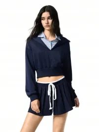 komplet-elegancki-granatowy-spodnico-spodenki-bluza-z-kolnierzykiem-s