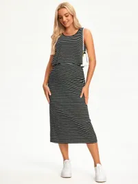 sukienka-ciazowa-w-paski-letnia-prazkowana-czarno-biala-casual-shein-m