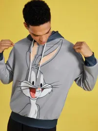 bluza-meska-z-kapturem-looney-toones-casual-shein-l