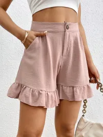 spodenki-letnie-wykonczone-falbanka-rozowe-casual-shein-l-40
