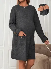 sukienka-ciazowa-dzianinowa-z-kieszeniami-szara-casual-shein-m-38
