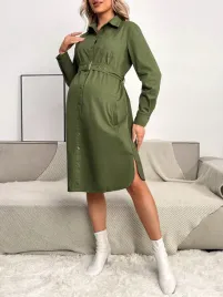 sukienka-ciazowa-koszulowa-z-paskiem-midi-oliwkowa-casual-shein-xl-42