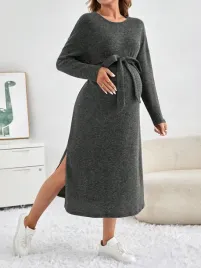 sukienka-ciazowa-dzianinowa-maxi-z-paskiem-szara-casual-shein-l-40