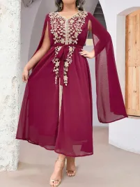 sukienka-szyfonowa-z-pelerynowymi-rekawami-burgundowa-shein-xxl-44