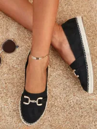 buty-damskie-mokasyny-zamszowe-slomiane-ze-zlota-klamra-czarne-shein-eur-41