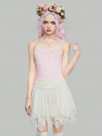 top-crop-prazkowany-z-koronka-rozowy-casual-romwe-m-38