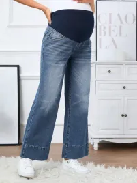 jeansy-ciazowe-z-elastyczna-talia-szeroka-nogawka-niebieskie-shein-xxl-44