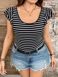 body-w-paski-dopasowane-czarno-biale-casual-shein-5xl-50