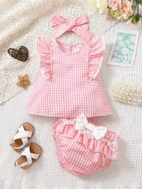 komplet-niemowlecy-w-kratke-bluzka-spodenki-z-kokardka-casual-shein-86