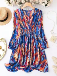 sukienka-rozkloszowana-z-bufiastymi-rekawami-casual-shein-xl-42