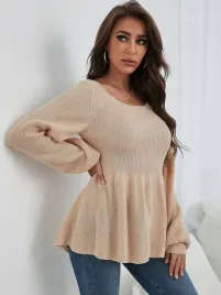 sweter-z-bufiastymi-rekawami-casual-bezowy-s-36