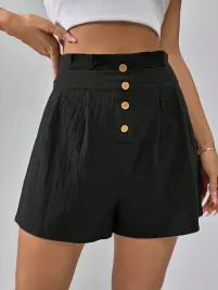 spodenki-bawelniane-bermudy-z-wysokim-stanem-czarne-casual-shein-m-38