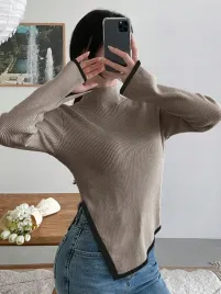 sweterek-prazkowany-asymetryczny-dopasowany-ze-stojka-casual-dazy-xs-34