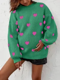 sweterek-ciazowy-luzny-z-motywem-serca-zielony-stylowy-casual-shein-m-38