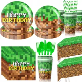 zestaw-urodzinowy-dekoracje-minecraft-talerzyki-kubeczki-sztucce