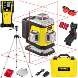 nivel-system-laser-krzyzowy-cl4r-czerwony-4x360-30m-statyw-czujnik