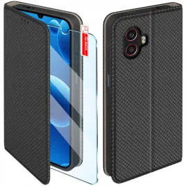 etui-magnet-do-samsung-xcover-6-pro-zamykane-czarne-futeral-szklo-9h
