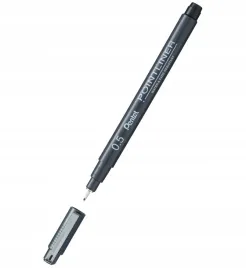 cienkopis-kreslarski-pointliner-pisak-do-szkicowania-0-5-mm-czarny-pentel