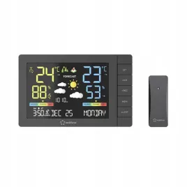 Zdjęcie produktu Stacja pogody METEO cyfrowa CZUJNIK zewnętrzny WYŚWIETLACZ zegar DCF