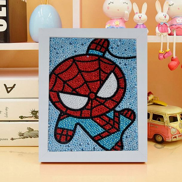 DIAMENTOWY HAFT MOZAIK DIAMOND PAINTING SPIDERMAN SPIDER SPAIDER MAN+ RAMKA
