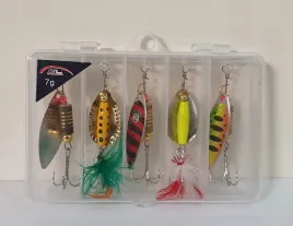 zestaw-5x-blystka-blacha-obrotowka-spining-drapieznik-szczupak-mix-7g-etui