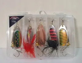 zestaw5x-blystka-blacha-obrotowka-spining-drapieznik-szczupak-mix-13g-etui